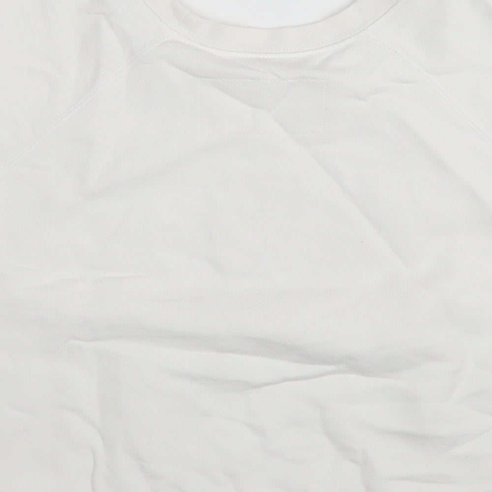 Nili Lotan Womens White Cotton Basic T-Shirt Size XS Round Neck