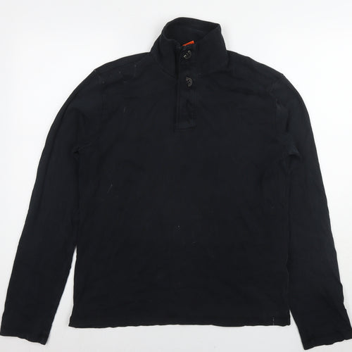 Boss Mens Black Cotton Pullover Hoodie Size M