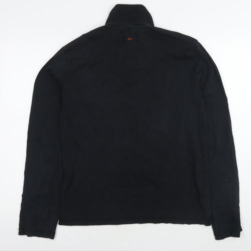 Boss Mens Black Cotton Pullover Hoodie Size M