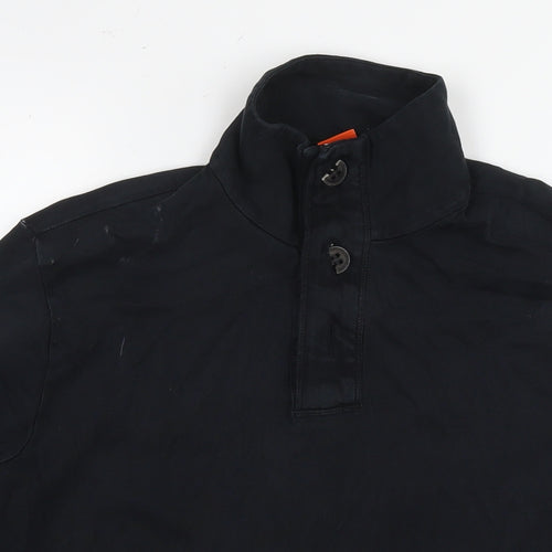 Boss Mens Black Cotton Pullover Hoodie Size M