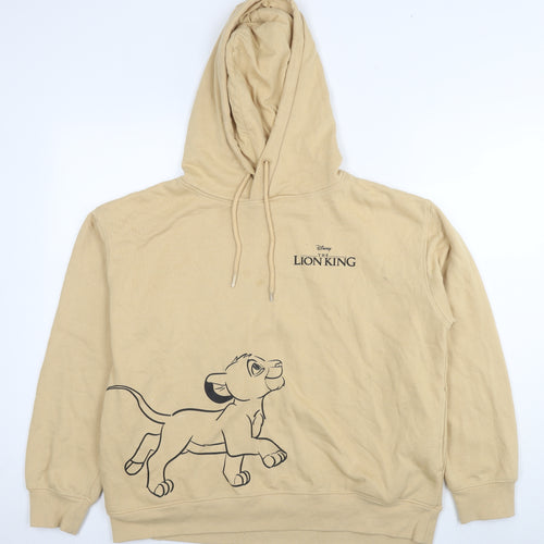 Lion King Womens Brown Polyester Pullover Hoodie Size 12 Pullover - Logo Size 12-14