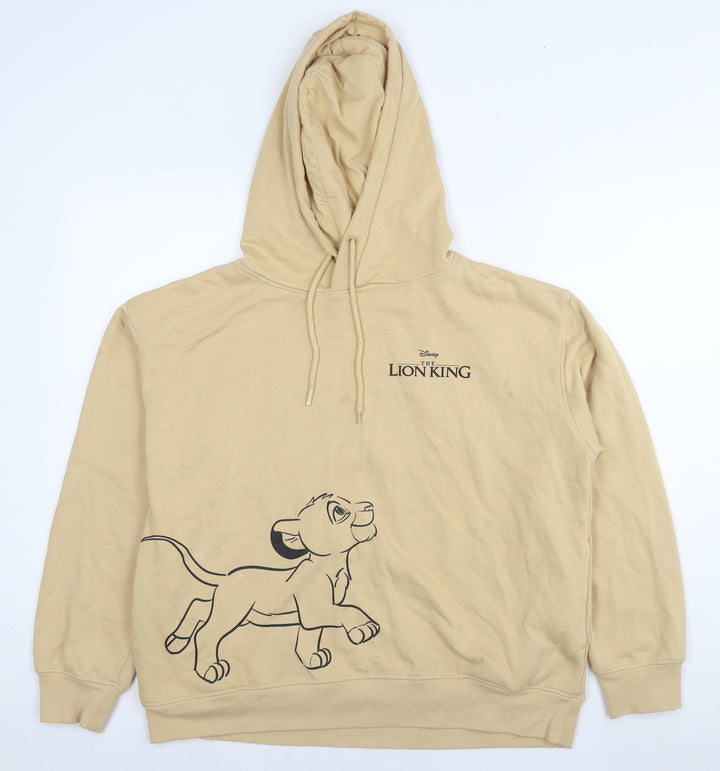 Lion King Womens Brown Polyester Pullover Hoodie Size 12 Pullover - Logo Size 12-14