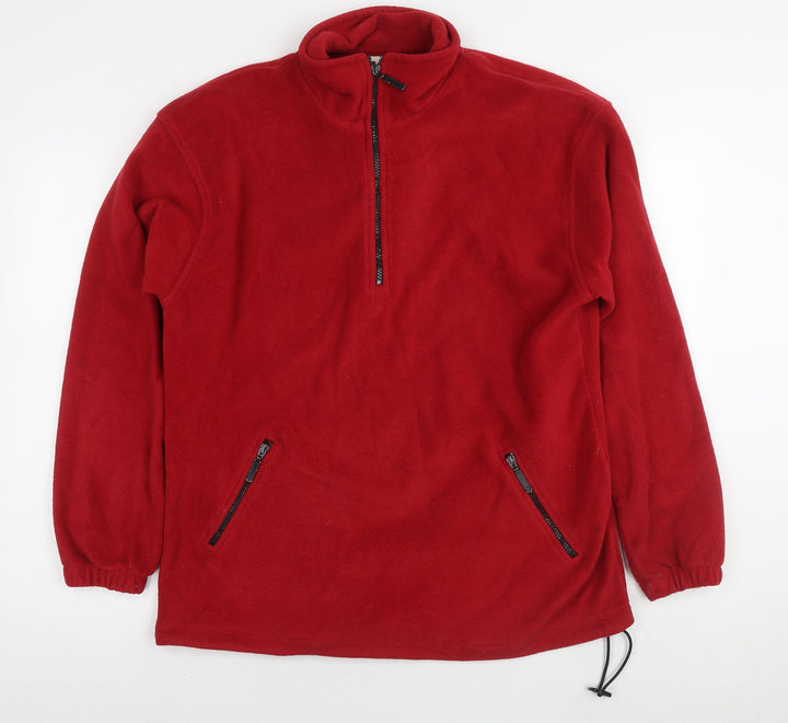 Screen Stars Mens Red Anorak Jacket Size M Zip