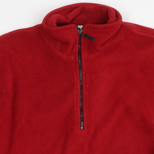 Screen Stars Mens Red Anorak Jacket Size M Zip