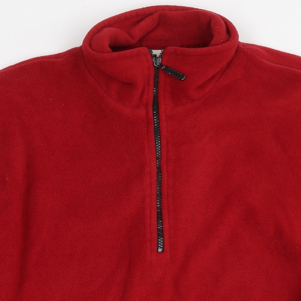 Screen Stars Mens Red Anorak Jacket Size M Zip