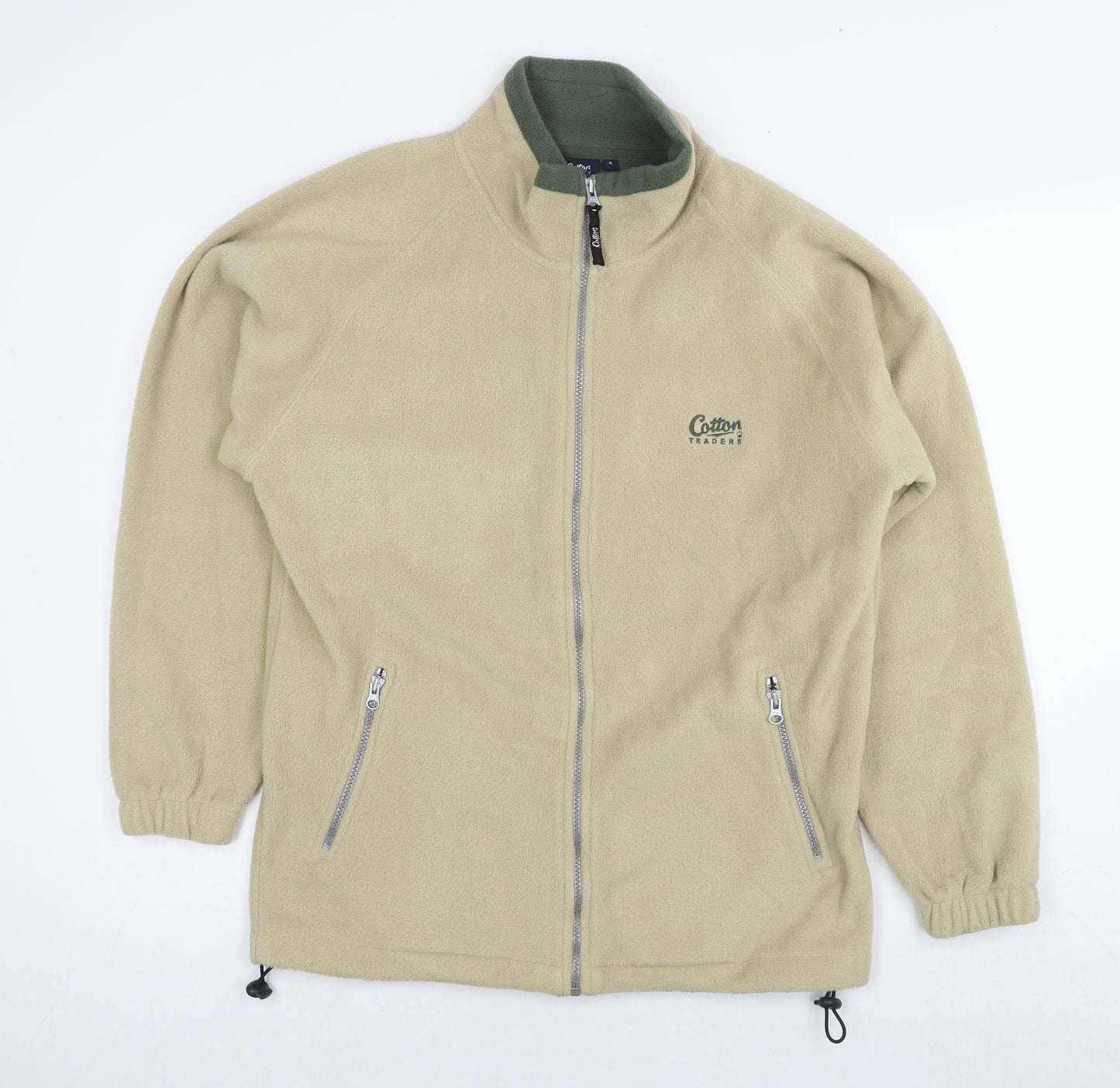 Cotton Traders Mens Beige Jacket Size S Zip