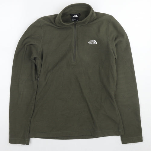 The North Face Womens Green Polyester Pullover Sweatshirt Size XS Pullover