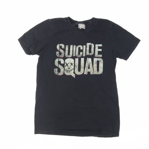 Suicide Squad Womens Black Cotton Basic T-Shirt Size S Crew Neck