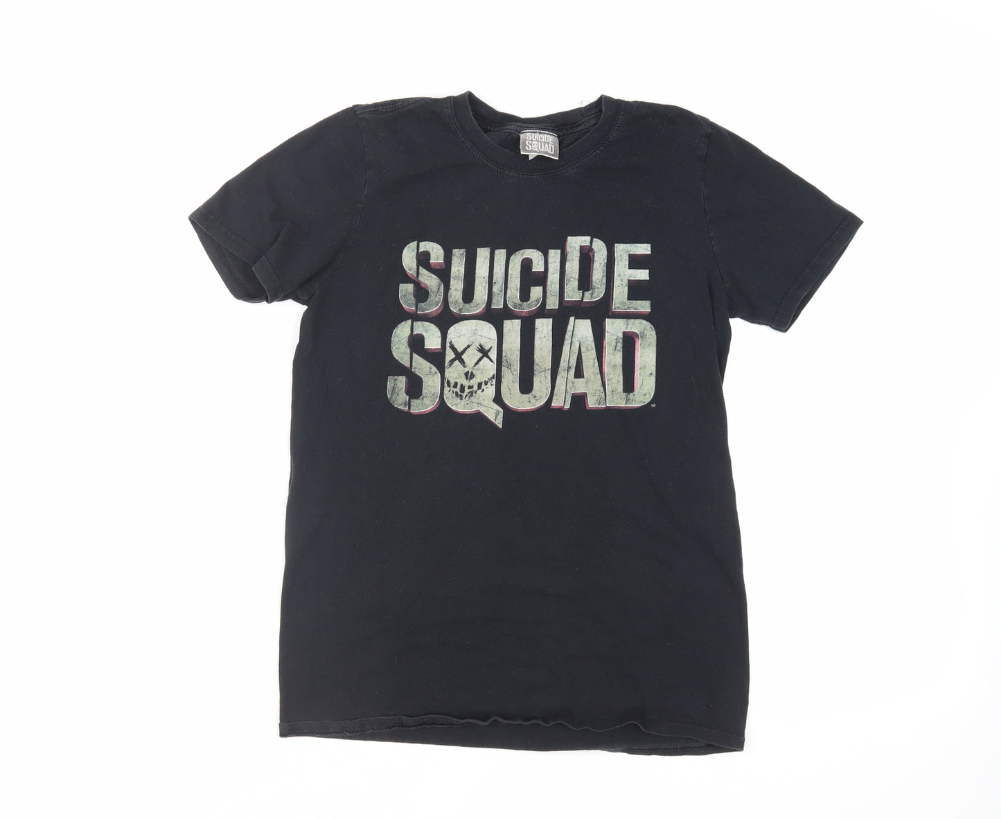 Suicide Squad Womens Black Cotton Basic T-Shirt Size S Crew Neck