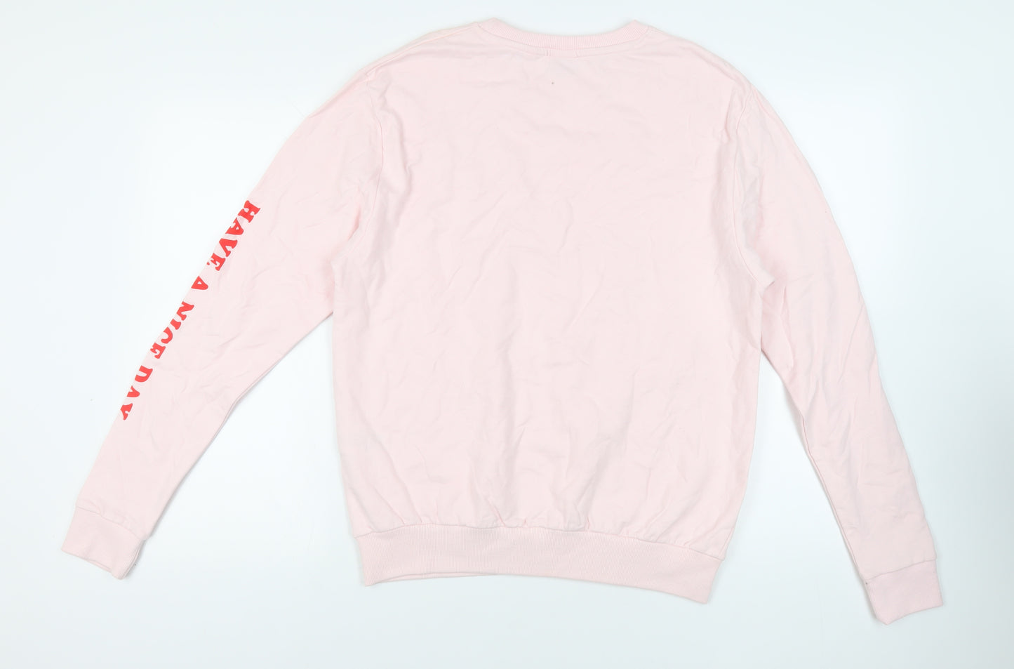 Disney Womens Pink Cotton Pullover Sweatshirt Size 12 Pullover - Minnie Mosue