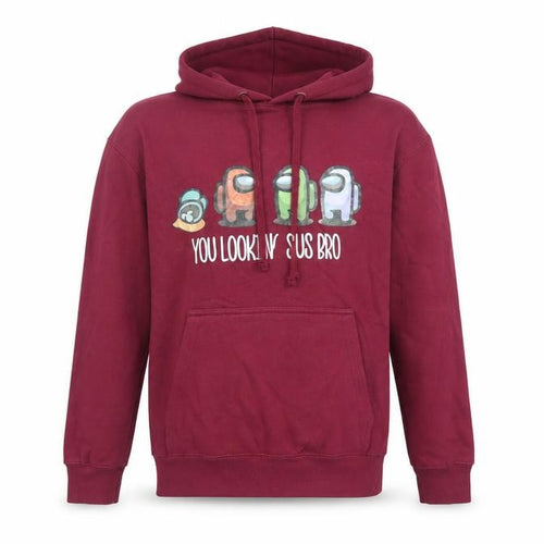 Among Us Girls Purple Cotton Pullover Hoodie Size 12-13 Years Pullover - Pockets