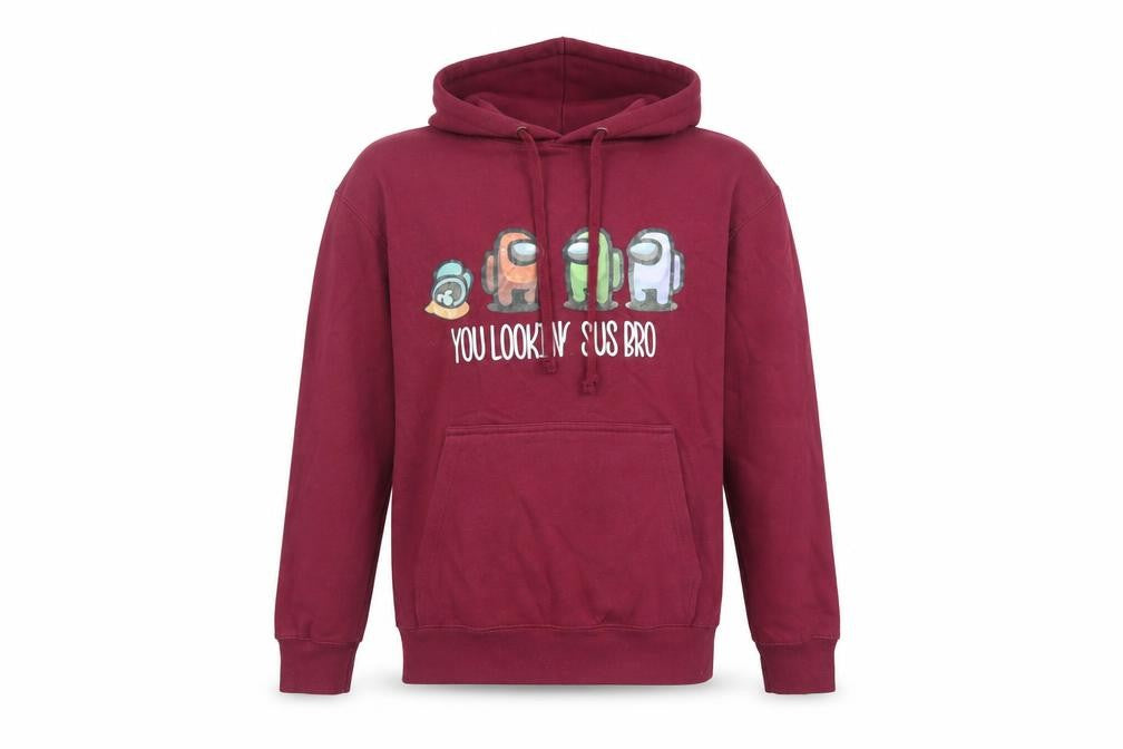 Among Us Girls Purple Cotton Pullover Hoodie Size 12-13 Years Pullover - Pockets