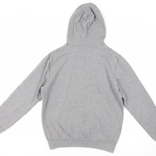Adult Swim Mens Grey Cotton Pullover Hoodie Size S - Rick and Morty Christmas