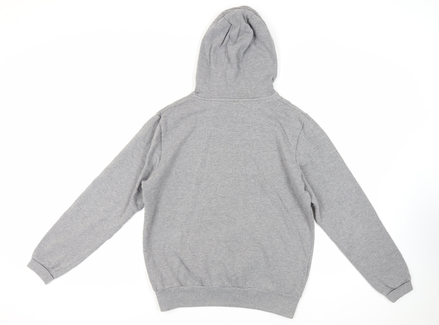 Adult Swim Mens Grey Cotton Pullover Hoodie Size S - Rick and Morty Christmas
