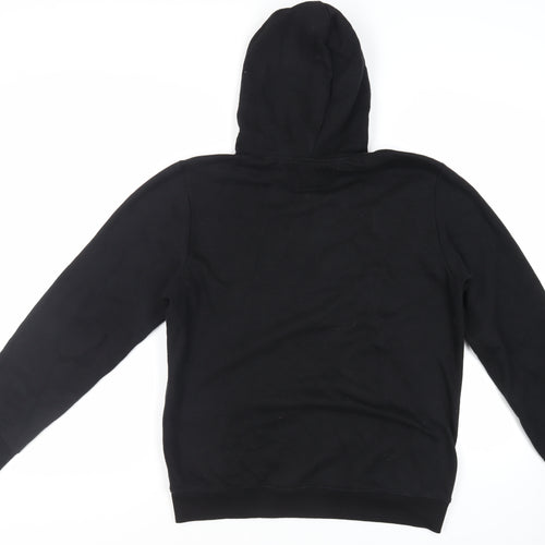 DFND Mens Black Cotton Pullover Hoodie Size L - Logo