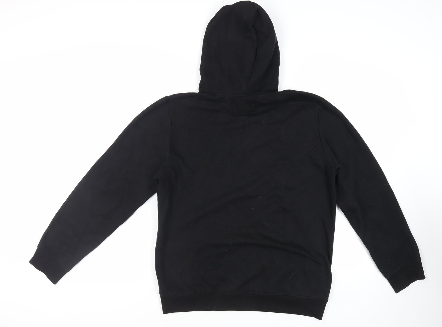 DFND Mens Black Cotton Pullover Hoodie Size L - Logo