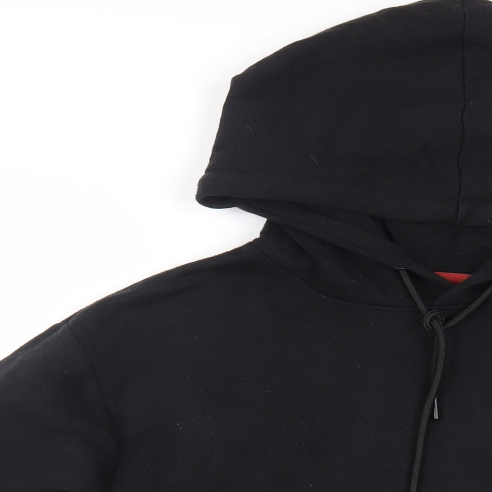 DFND Mens Black Cotton Pullover Hoodie Size L - Logo