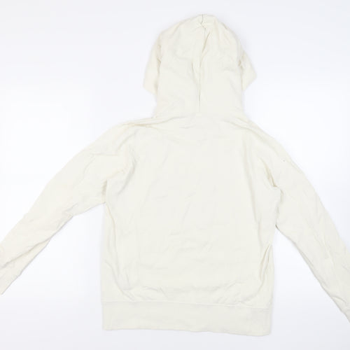 Uniqlo Womens Ivory Cotton Pullover Hoodie Size S Pullover - Sesame Street