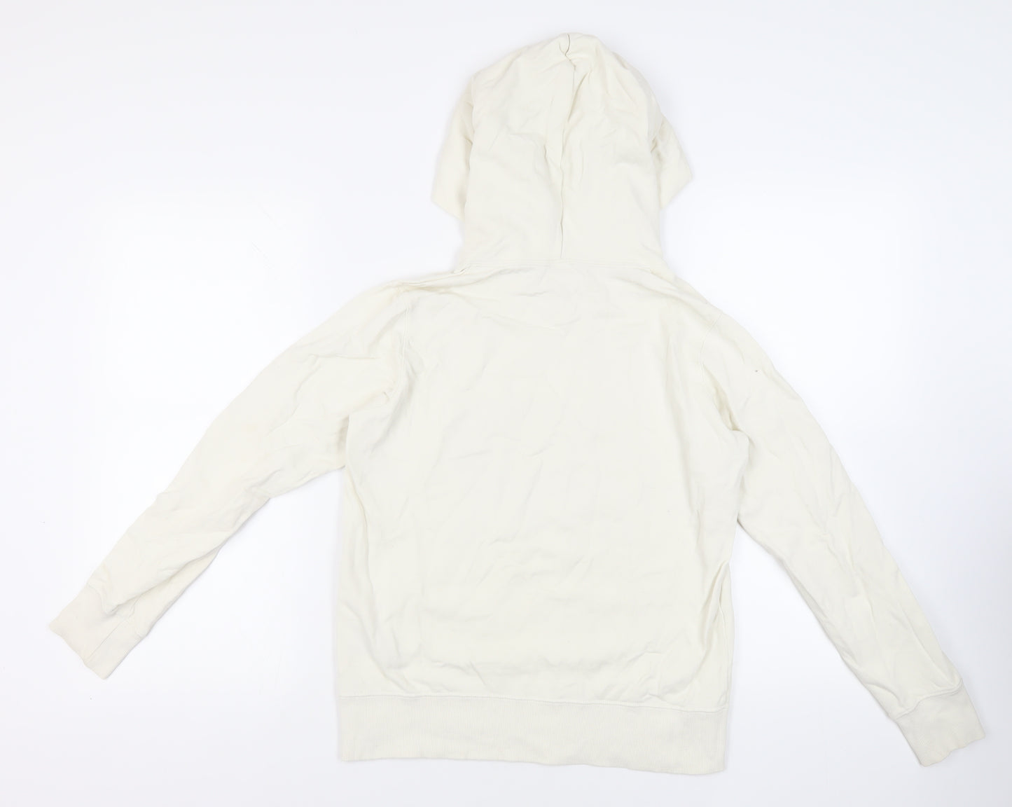 Uniqlo Womens Ivory Cotton Pullover Hoodie Size S Pullover - Sesame Street