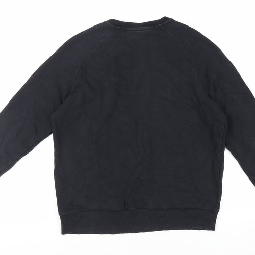 Trapstar Mens Black Cotton Pullover Sweatshirt Size M - Logo