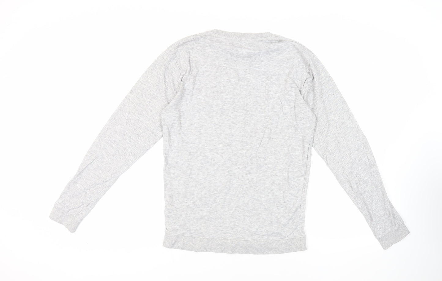 Brooklyn Mens Grey Cotton Pullover Sweatshirt Size S