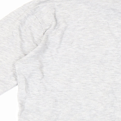Brooklyn Mens Grey Cotton Pullover Sweatshirt Size S