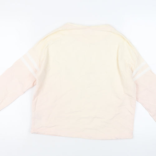 Marks and Spencer Girls Pink Cotton Pullover Sweatshirt Size 12-13 Years Pullover - Snoopy