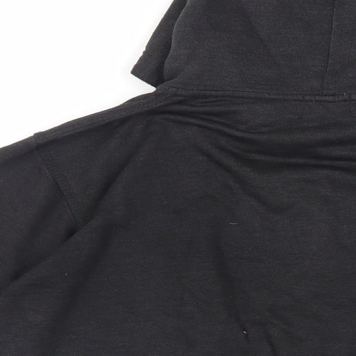 Henleys Mens Black Cotton Pullover Hoodie Size S - Logo
