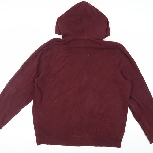 Gap Mens Purple Cotton Full Zip Hoodie Size XL - Pockets