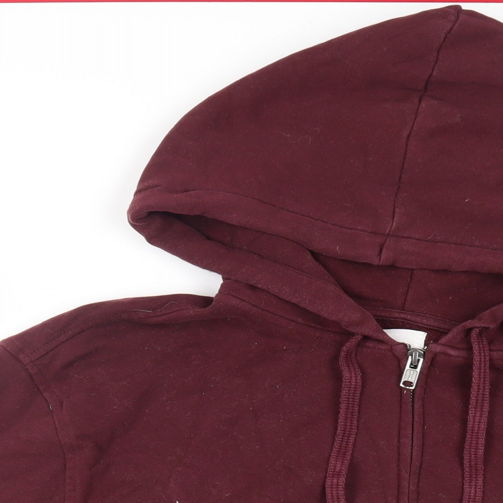 Gap Mens Purple Cotton Full Zip Hoodie Size XL - Pockets