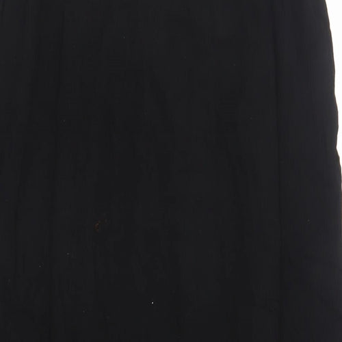 Zara Womens Black Polyester A-Line Size M Off the Shoulder Pullover - Strapless