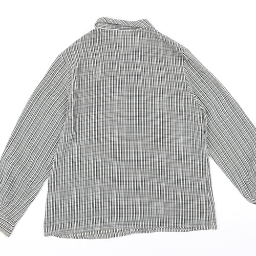 NEXT Womens Multicoloured Check Polyester Basic Blouse Size 12 Collared