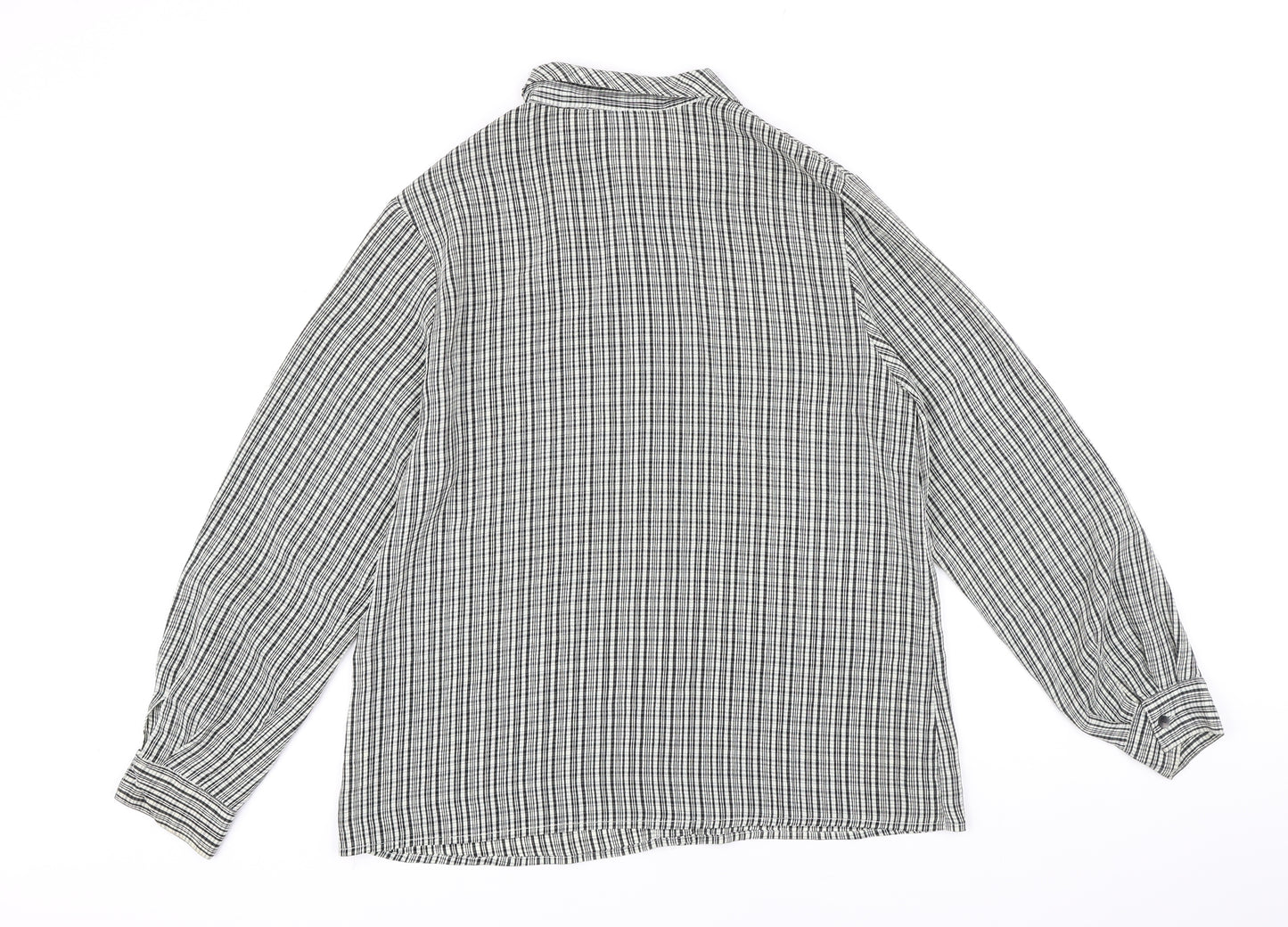 NEXT Womens Multicoloured Check Polyester Basic Blouse Size 12 Collared
