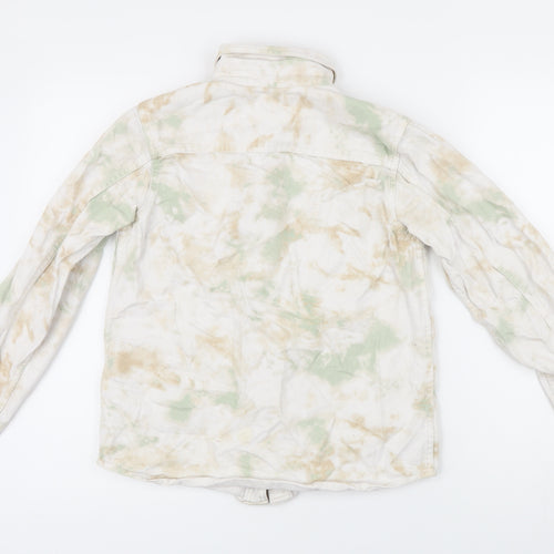 Wonder Nation Womens Multicoloured Geometric Jacket Size 12 Button