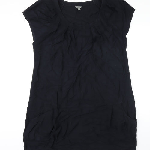 Gap Womens Black Cotton Shift Size XL Scoop Neck