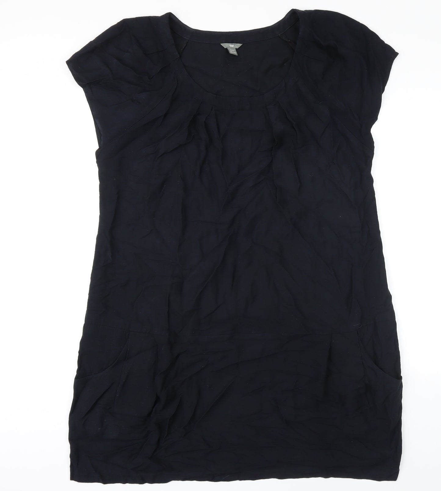 Gap Womens Black Cotton Shift Size XL Scoop Neck