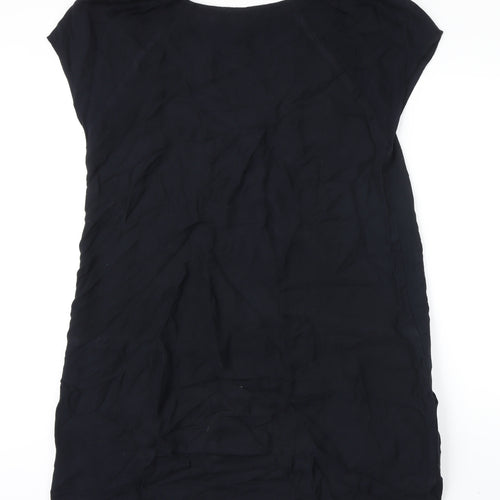 Gap Womens Black Cotton Shift Size XL Scoop Neck