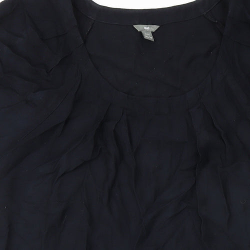 Gap Womens Black Cotton Shift Size XL Scoop Neck