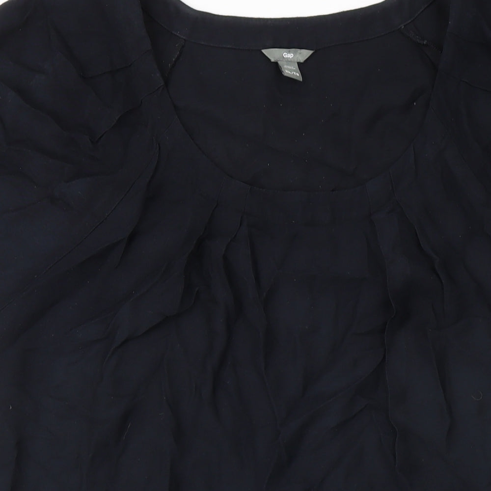 Gap Womens Black Cotton Shift Size XL Scoop Neck