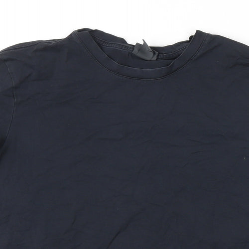 H&M Womens Black 100% Cotton Basic T-Shirt Size S Round Neck
