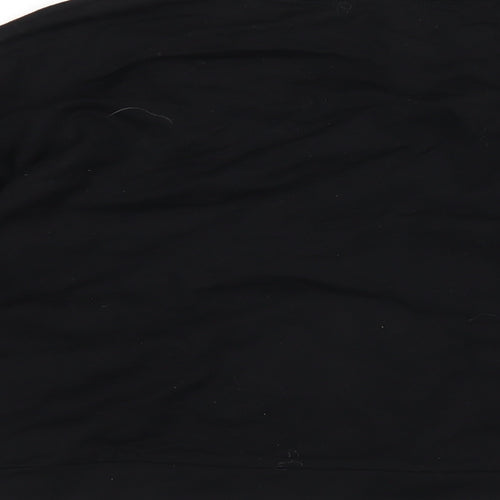 Jack Wills Womens Black Vinyl Pullover Sweatshirt Size 10 Pullover - Beaded