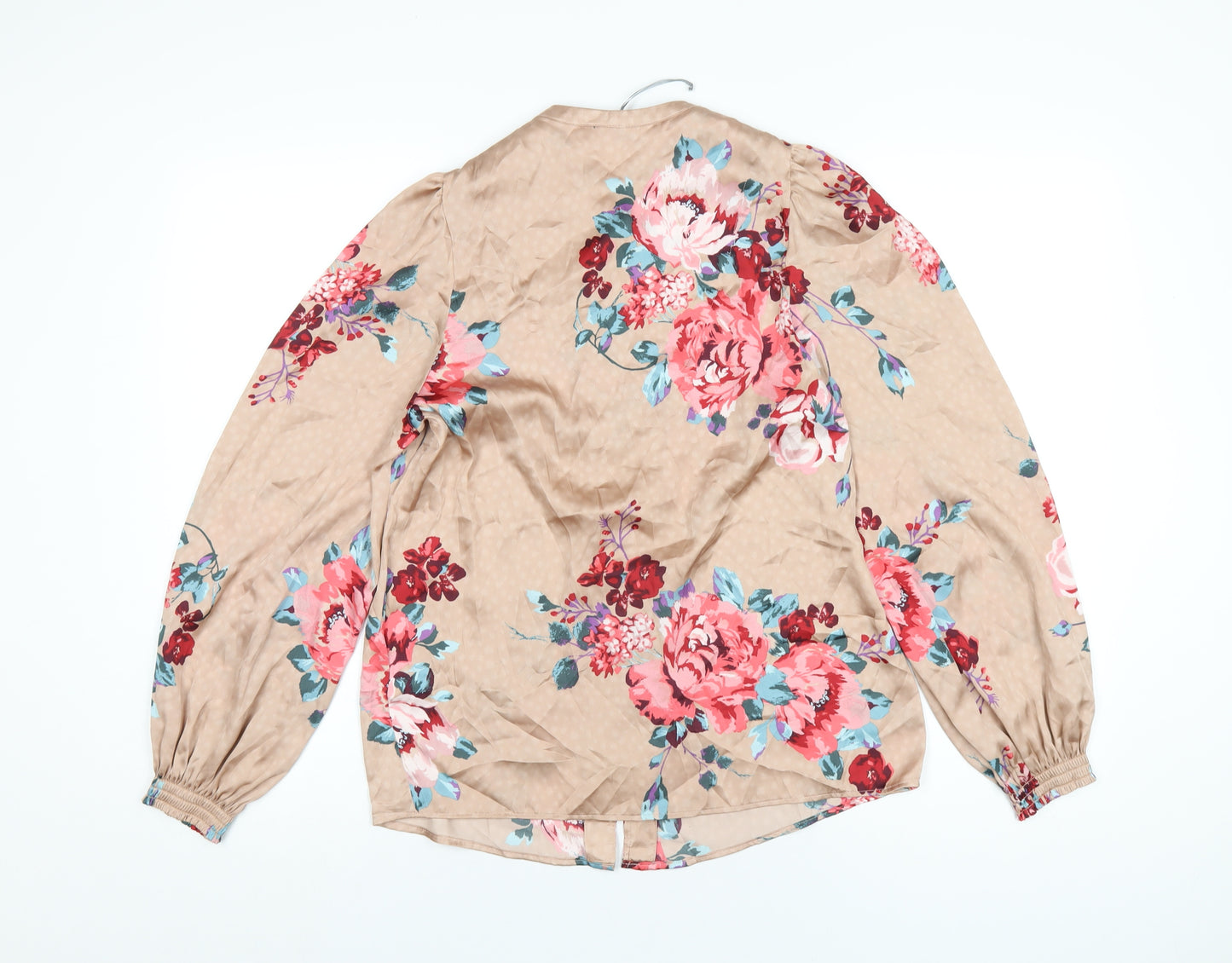 Marks and Spencer Womens Multicoloured Floral Polyester Top Pyjama Top Size 6 Button