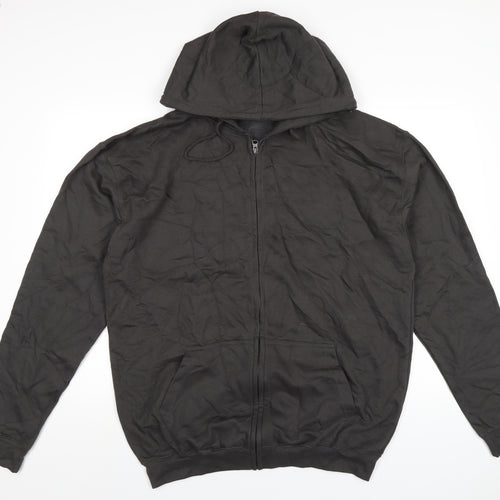 Gaffer Jeans Mens Grey Cotton Full Zip Hoodie Size XL