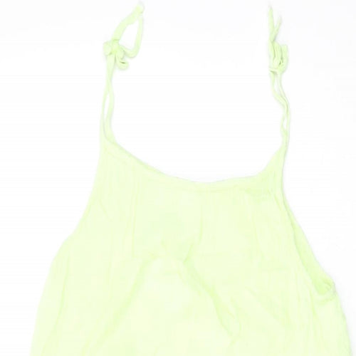 NEXT Girls Green Viscose Shift Size 14 Years Round Neck Pullover