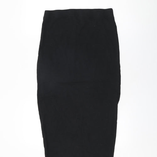 Threadbare Womens Black Cotton Straight & Pencil Skirt Size 10