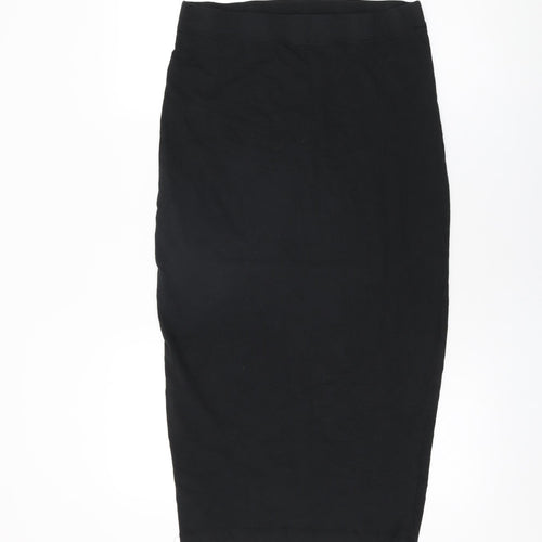 Threadbare Womens Black Cotton Straight & Pencil Skirt Size 10