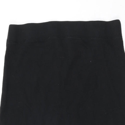 Threadbare Womens Black Cotton Straight & Pencil Skirt Size 10