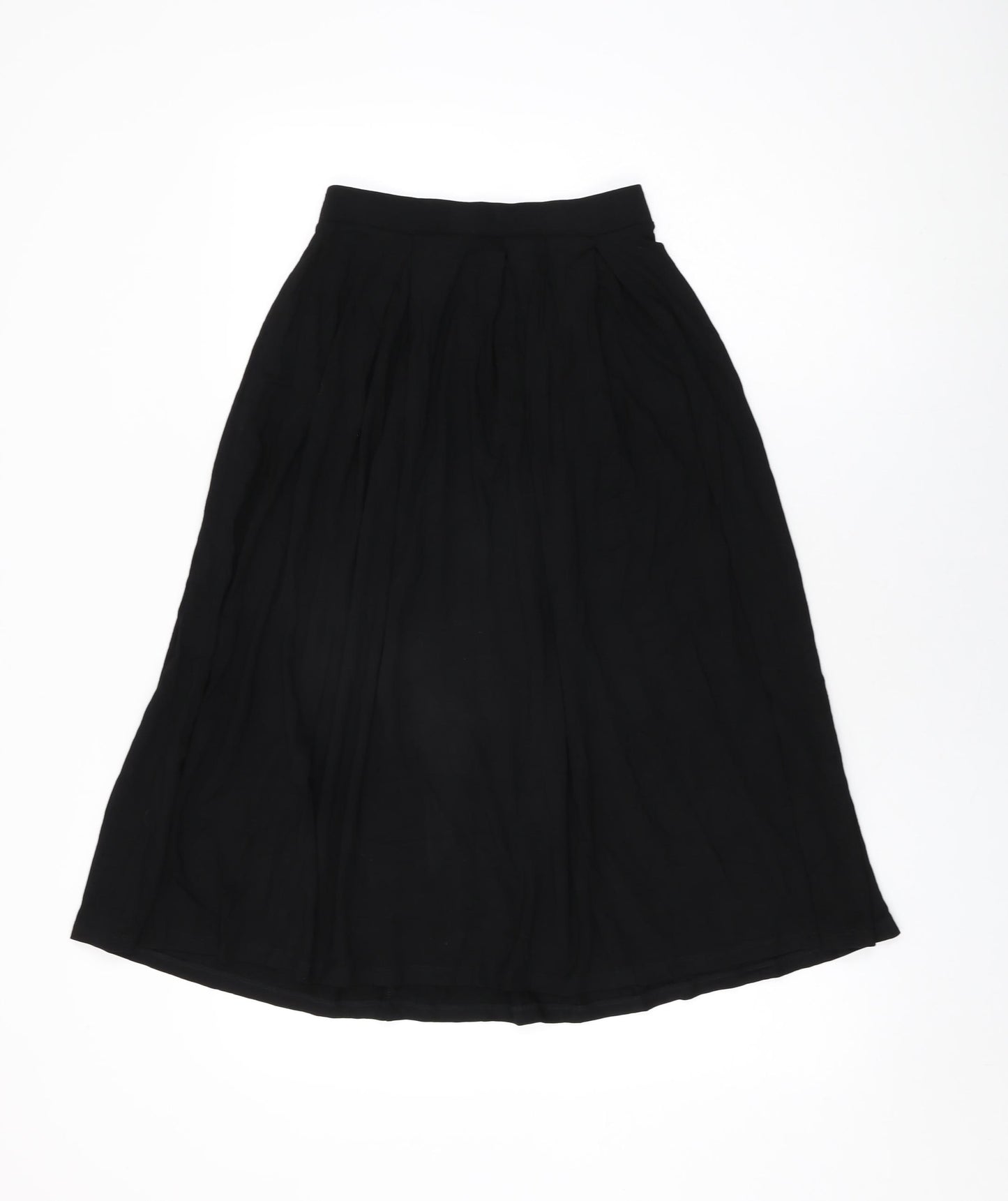 ASOS Womens Black Viscose Swing Skirt Size 8