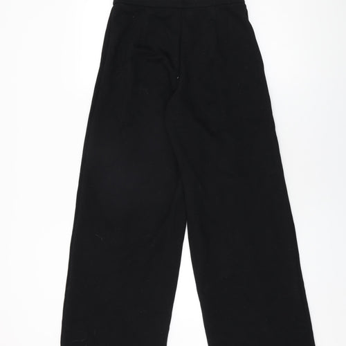 Marks and Spencer Womens Black Viscose Trousers Size 8 L29 in Regular