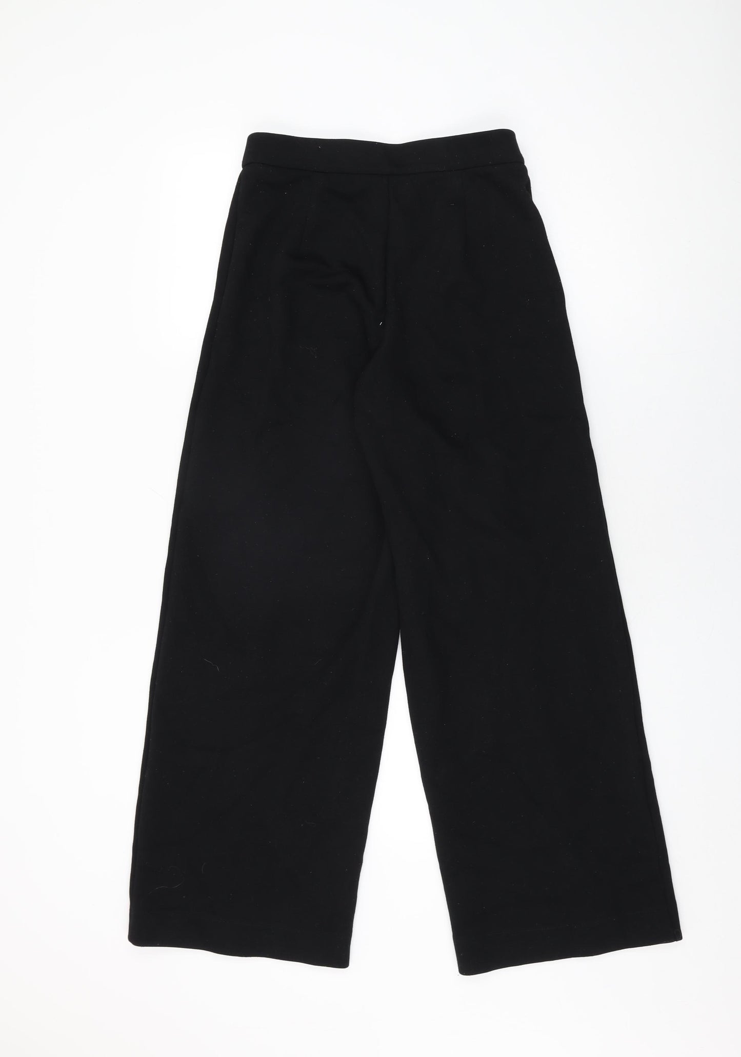 Marks and Spencer Womens Black Viscose Trousers Size 8 L29 in Regular